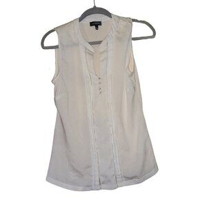 The Limited White Sleeveless Blouse Tank Size S